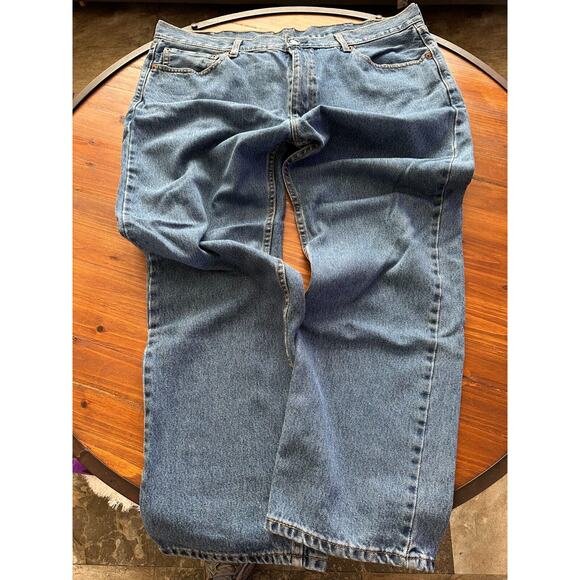 Levis 505 Regular Fit Blue Jeans 40x32 Clean Normcorp Western - Picture 5 of 9